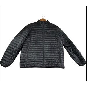 Eddie Bauer Down Puffer Jacket Men's Sz‎ Large Black EB650